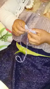 Weihnachtsbaumschmuck Anhänger Christkind mit Bommel (Design A), Weihnachtsdeko, Geschenk Adventskalender aus Mexiko