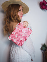mexican fashion accessoires clothing Mode BekleidungClutch Abendtasche mexiko mexikanisch bestickt Blumen Sommertasche Umhängetasche bag Schultertasche rosa wedding hochzeit
