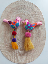 Osterdeko Vogel-Anhänger (hellrosa) aus Mexiko