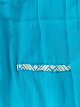 Sommerkleid mit Webmuster aus Larrainzar (türkis)