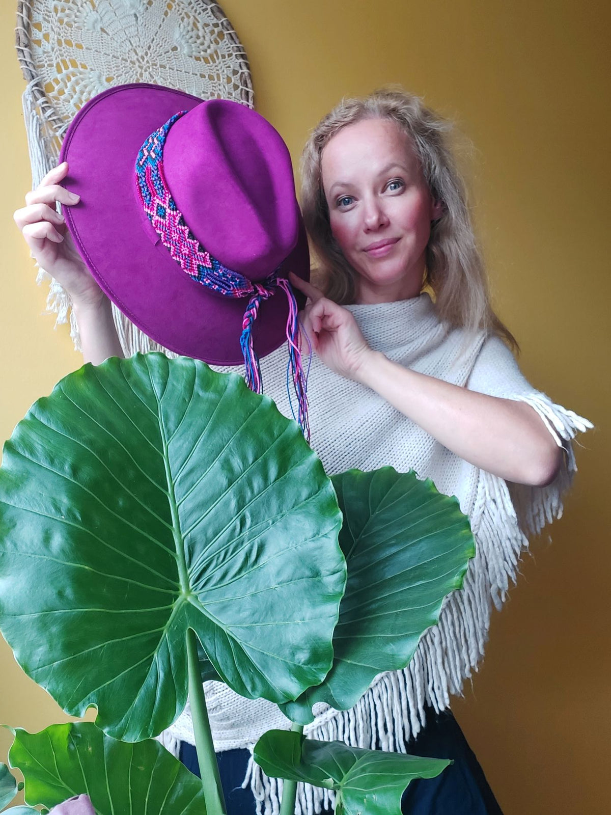 Gossifan Damen Fedora-Hut Mit Farbverlauf - Breite  Produktbild-Vorschau 9