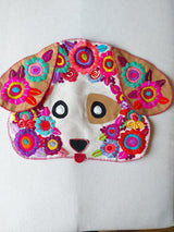 Hundekopf Kissen, Hundekissen, KIssen Hundekopf, besticktes Kissen, Filz Kissen, Hundekopf Kissen Handbestickt, Kissen mit Hut Motiv / Hutmotiv, Kissen mit beweglichen Ohren, Geschenk für Hundefreunde, Mexikanisches Kissen / Chiapas Stickerei, handgemachtes Kissen, Kissen Hundeform, Kuscheltier Kissen Hund, dog head pillow, embroidered dog pillow, dog face cushion, gilft for dog lovers, hand embroidered dog pillow