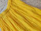 Hippie Mexican skirt long maxi (yellow)