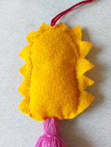 Weihnachtsbaumschmuck Anhänger Christkind bestickt mit Bommel (Design C), Weihnachtsdeko, Geschenk Adventskalender aus Mexiko