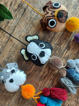 Weihnachtsdeko, Baumschmuck, Anhänger, Bommel, bunt, mexikanisch, Stoff, Filz, boho, hippie, Adventsdeko, Fensterdeko, Kranz, Tischdeko bestickt, ethno, mexican christmas tree decoration adorno para navidad mexicano, arbol de navidad, Tannenbaum, Xmastree form, Christbaumschmuck, Kolibri, Vogel, Tiere, Katze, Hunde